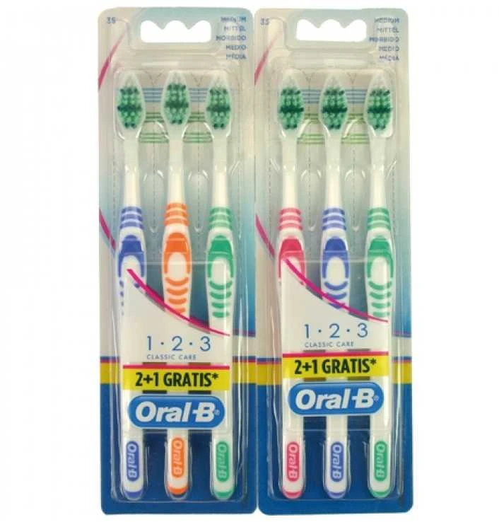 Dantų šepetukai ORAL -B Classic 35MED 2+1vnt