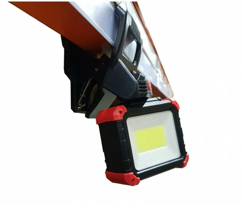 Darbo lempa įkraunama | su magnetu ir prisegtuku | 270°/ 180° | COB LED
