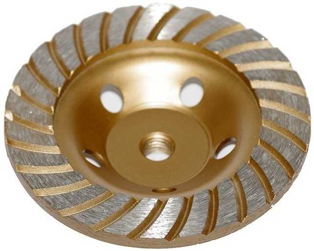 Deimant.puodo tipo šlifavimo diskas metalui 125xM14 turbo