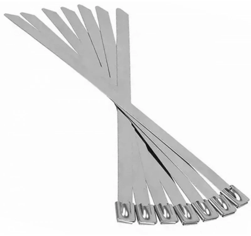 Dirželis nerūdijančio plieno užtraukiamas 4.6mmx200mm 100vnt