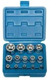 Silver Galvučių komplektas E-Star dalių 1/4"+3/8"+1/2"E4-E24