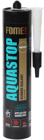 Hermetikas kaučiuk.skaidrus Aquastop Fome Flex 300ml