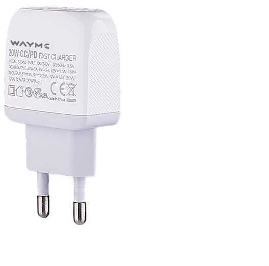 Įkroviklis USB-C/USB 240V WAYME 20W