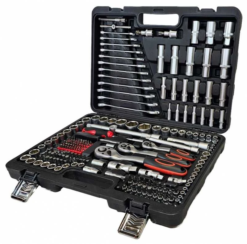 Įrankių rinkinys Cr-V/72z/6.3mm(1/4")/10mm(3/8")/12.5(1/2")216vnt