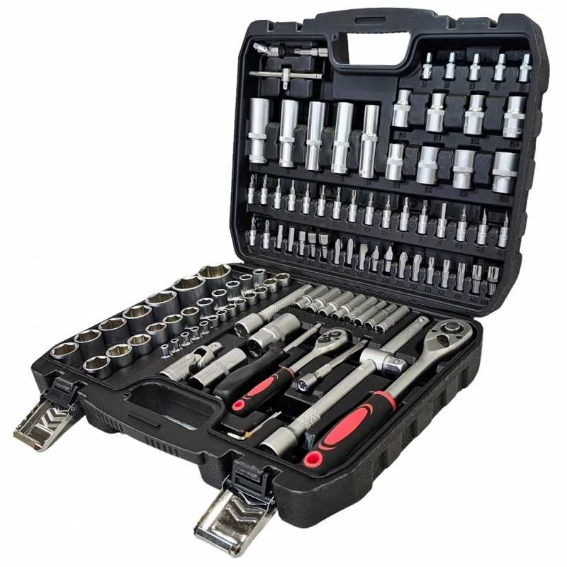 Įrankių rinkinys Cr-V/72z/6.3mm(1/4")+12.5mm(1/2")108 vnt