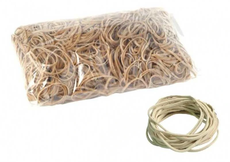 Kanceliarinės gumytės 40 x 1.5 x 1.5 mm , 1kg.