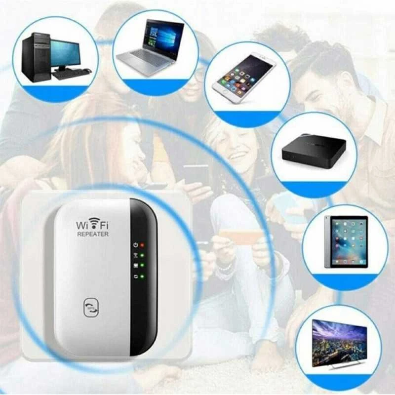 Kartotuvo 2.4 GHz signalo stiprintuvas baltas