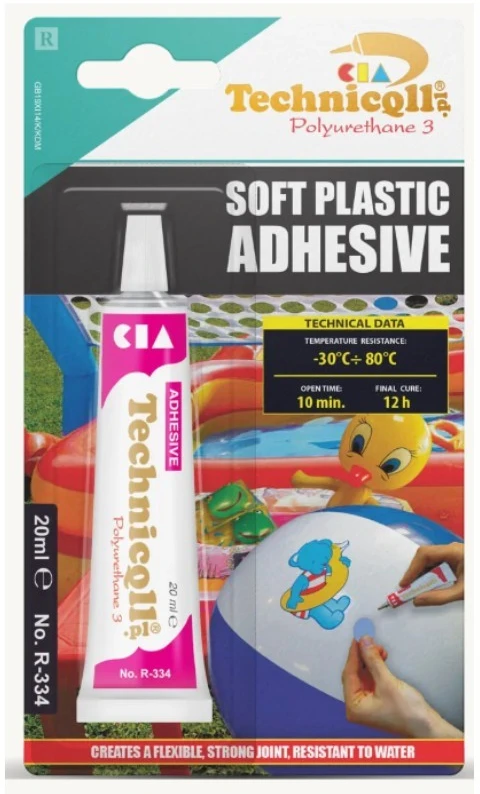 Klijai minkštam plastikui 20ml Techniqll R-334