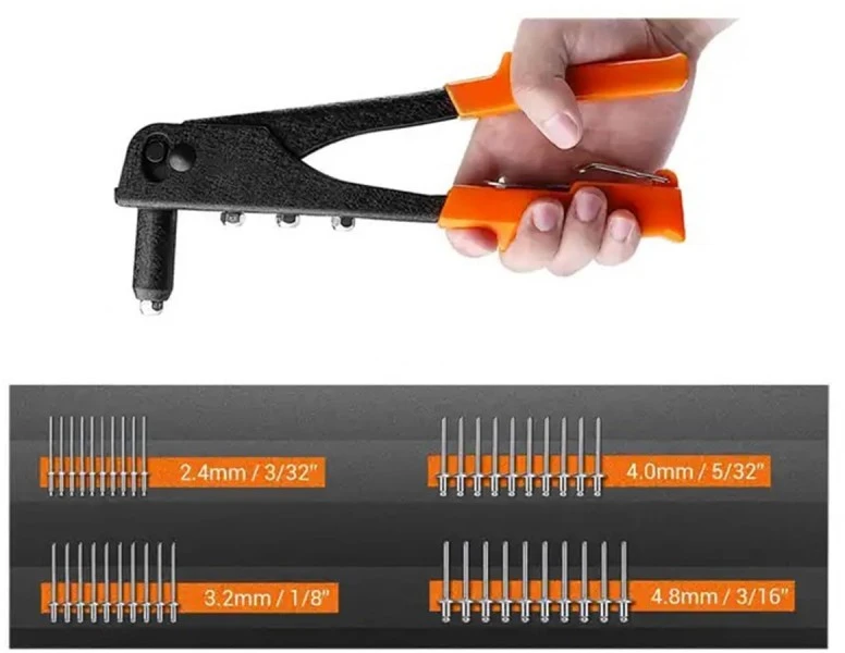 Kniediklis 2.4mm/3.2mm/4.0mm/4.8mm su 60vnt kniedžių