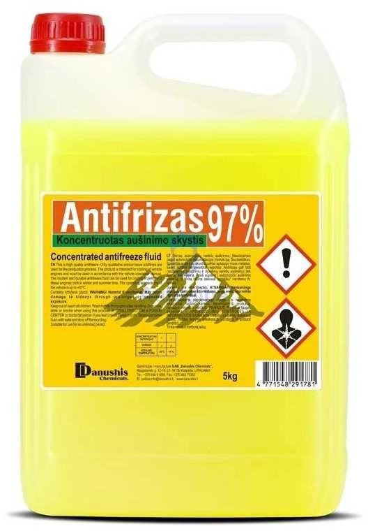 Koncentruotas antifrizas-97C geltonas 5kg