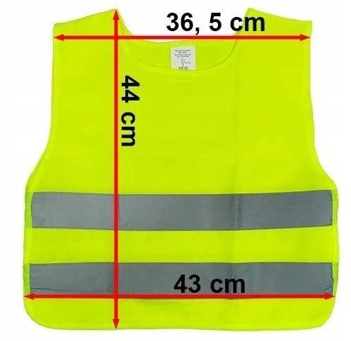 Liemenė su atšvaitais vaikiška geltona (4-12m)