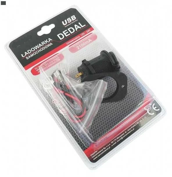 Lizdas 2 x USB-2,1A 12V/24V dvigubas