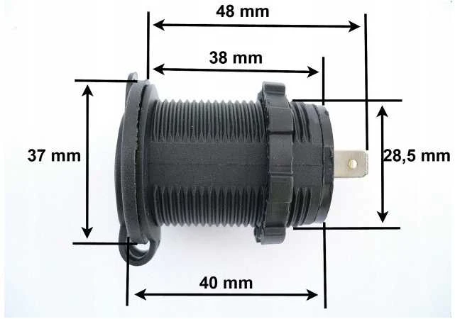 Lizdas 2 x USB-2,1A 12V/24V dvigubas