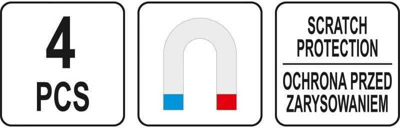 Magnetinių lentynų rinkinys 4 vnt.