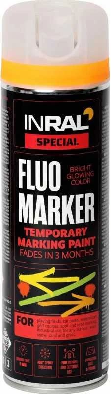 Markeris oranžinis aerozol. fluorec.FLUOMARKER 500ml