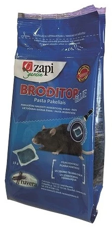 Ruvera Pasta graužikams naikinti BRODITOP Mėlynas 150 g.