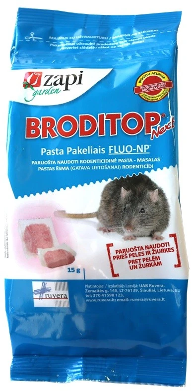 Graužikų nuodai BRODITOP Next pasta 10x15g