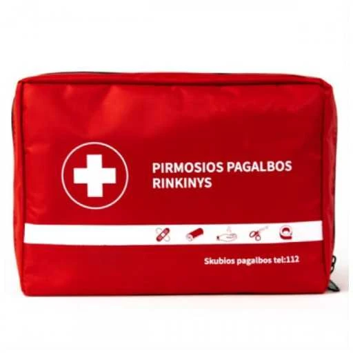 Įvairūs Pirmosios pagalbos rinkinys PVC dėkle (Juoda sp.)