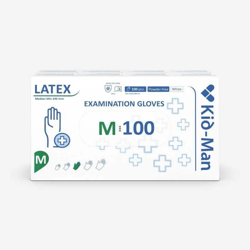 Pirštinės nesterilios "M" latekso 100 vnt.