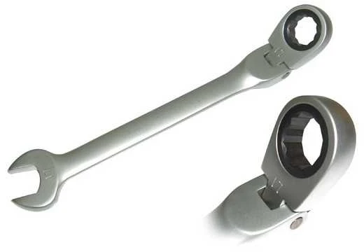 Raktų terkšlinių komplektas 8-19mm 12vnt vartomi matiniai