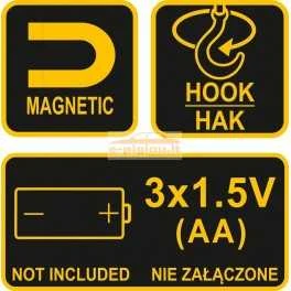 Rankinis žibintas COB LED