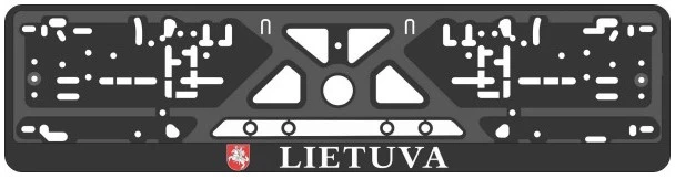 Rėmelis automobilio valstybiniam numeriui su užrašu "LIETUVA" su Vyčiu