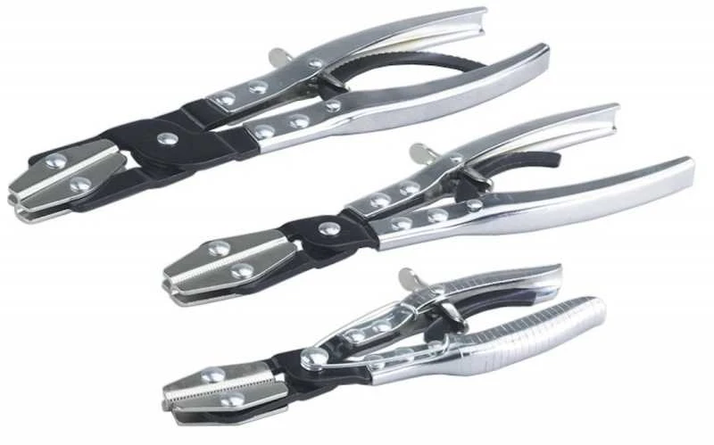 Replės užspausti žarnelėms 200/250/ 300mm 3vnt