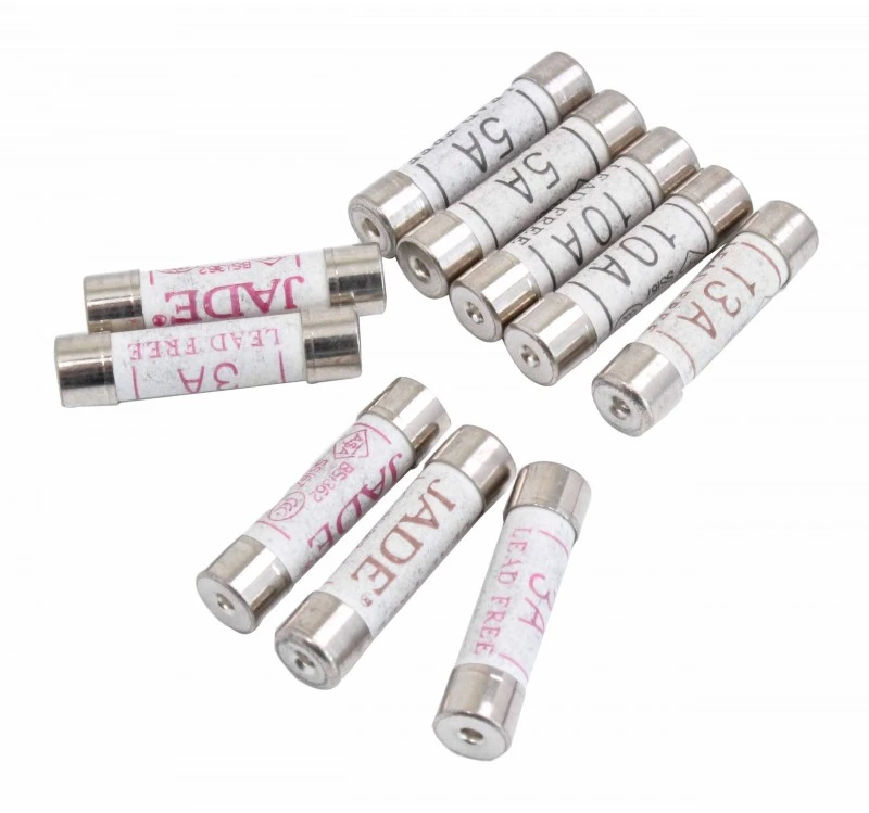 Saugiklių keramikinių auto rinkinys 25mm 10vnt BS1362