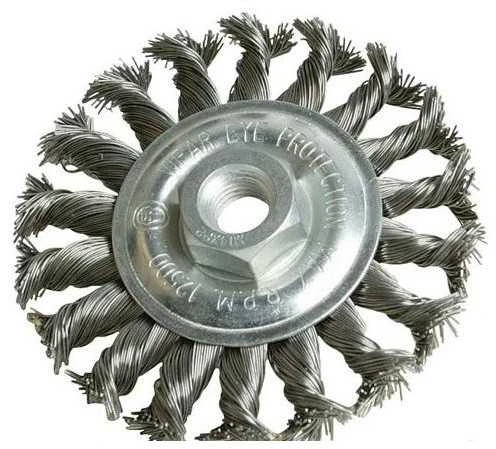 Šepetys disko tipo,stambus plienas 125x12xM14mm srieg.