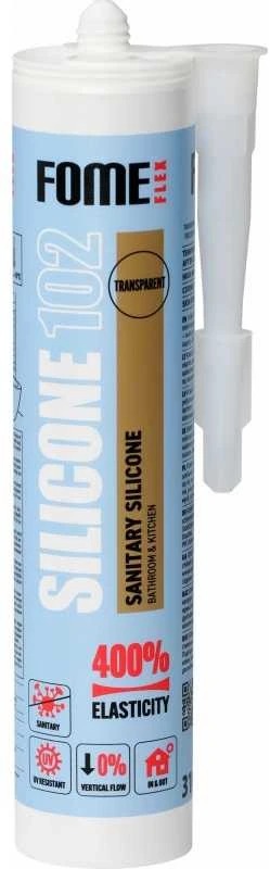 Silikoninis hermetikas skaidrus SANITARY SILICONE 102 310ml.