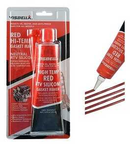 VISBELLA raudonos spalvos silikoninis sandariklis RTV 105g 343