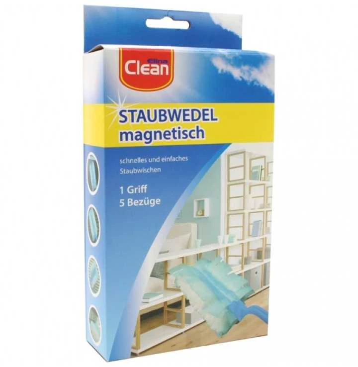 Elina Clean Šluostės antistatinės (dulkėms ,voratinkliams)5vnt +rankena