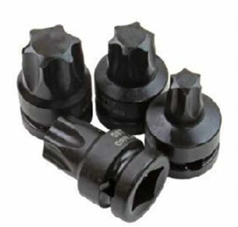 Smūginiai antgaliai | 12,5 mm (1/2") | T-Star (Torx)T55-T100 6 vnt