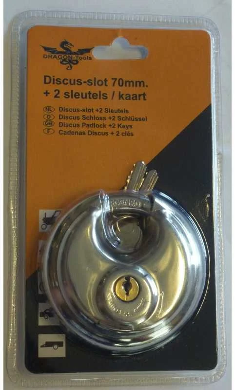 Spyna nerūdijančio plieno apvali blisteryje (diametras:70mm)