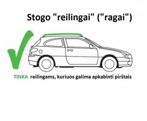 Stogo skersiniai BRIO XL 135cm su užraktu (MENABO Italija)