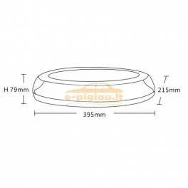 Švyturėlis 12/24V 32LED 395X215X79MM R65 ovalus