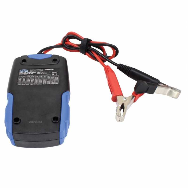 Testeris automobilio akumuliatoriams LCD 12/24V