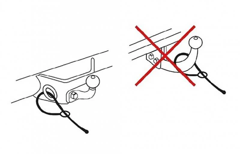 Trosas stabdžių priekabai 100cm