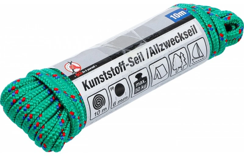 Virvė universali 6mmx10m žalia sp.