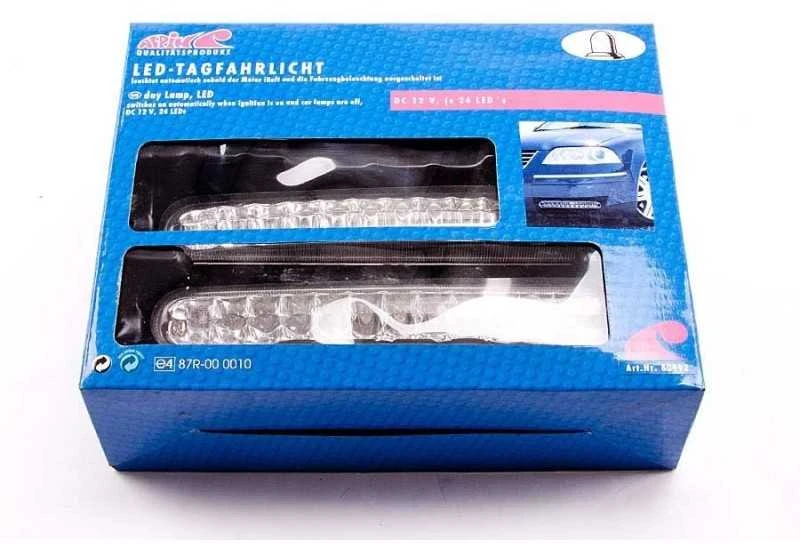 Žibintai LED dienos šv.12V 2vnt.x24LED