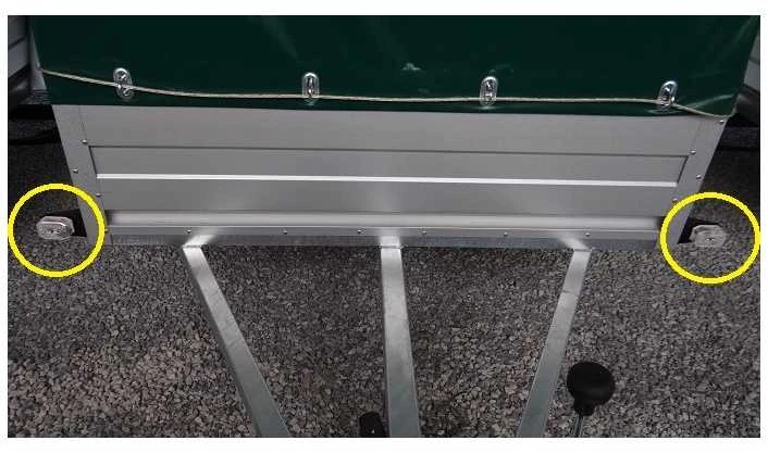 Gabarito LED žibintas su laikikliu Fristom 120x180mm