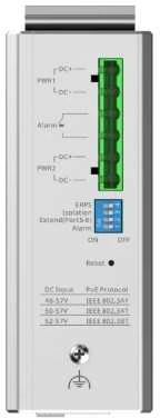 Šakotuvas Ruijie Networks RG-NIS2100 Managed L2 Gigabit Ethernet (10/100/1000) Power over Ethernet (PoE) Juodas, Nerūdijantis plienas