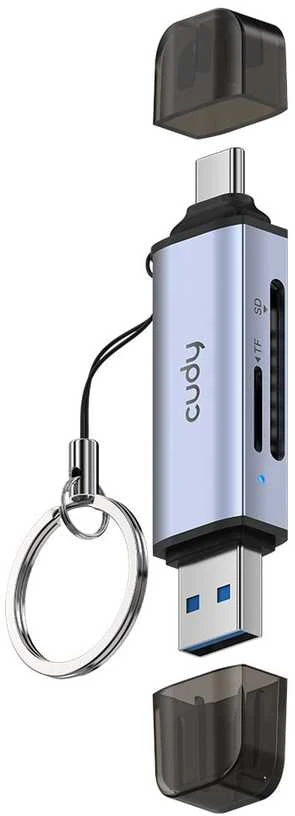 Skaitytuvas kart CUDY UH200 2-In-1 USB 3.0