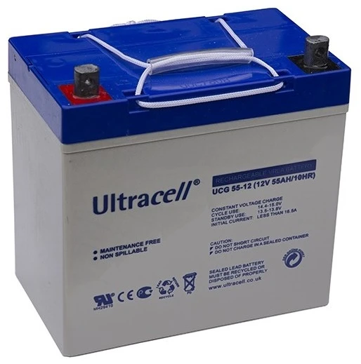 Akumuliatorius Ultracell UCG55-12 (55Ah, 12V)