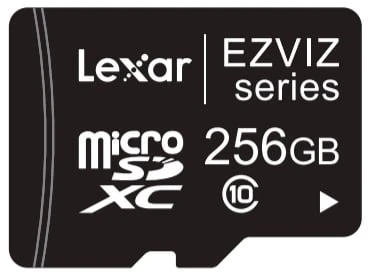 Atminties kortelė Ezviz 256GB UHS-I 10klase Gudrā MicroSD Karte perfektai Full HD videai r90mbps/w50Mbps