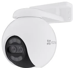 Ezviz Wi-Fi kamera H80x, dviejų objektyvų 8MP + 2MP, spalvotas naktinis matymas, MicroSD iki 512GB