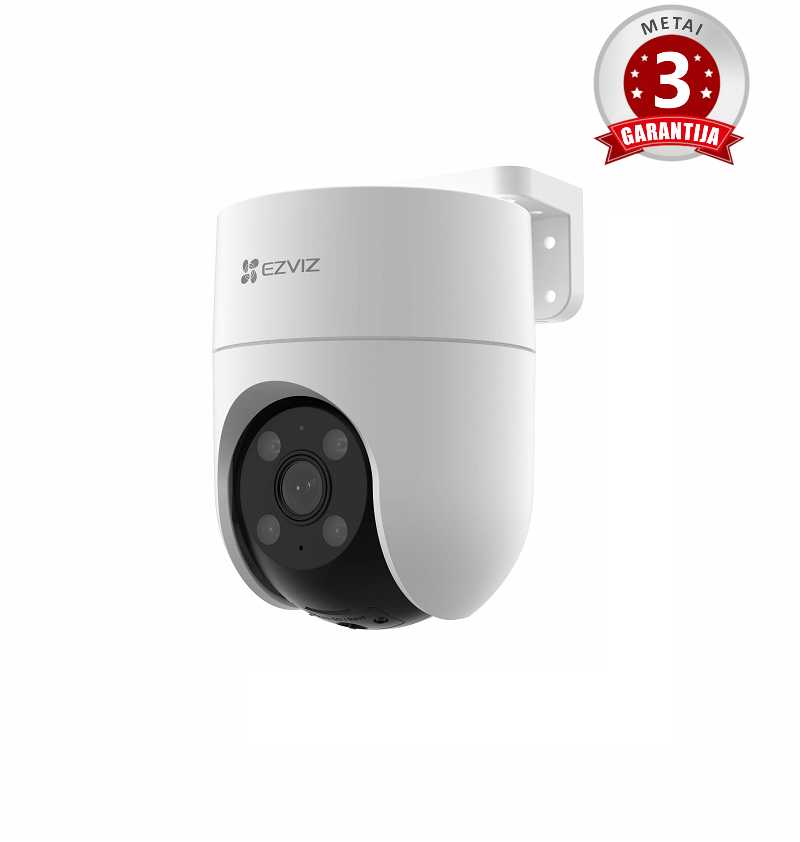 Belaidė Wi-Fi kamera H8C, 1080p, DOME PT, F4 mm, valdoma, IP65, EZVIZ