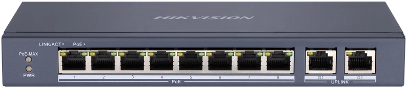 Šakotuvas SWITCH POE DS-3E0310P-E/M 8 PRIEVADŲ Hikvision