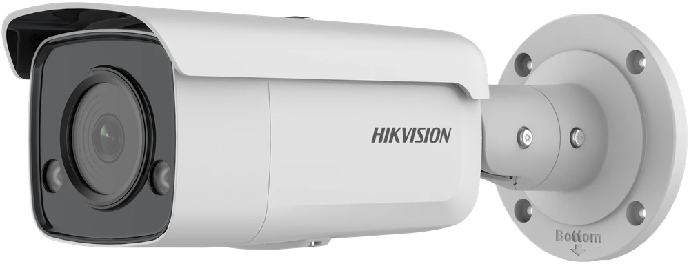 Hikvision bullet DS-2CD2T47G2-L F2.8 (be bazės) (balta, 4 MP, 60 m. LED, ColorVu)