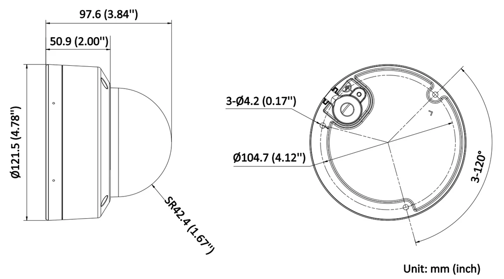 Hikvision dome DS-2CD2146G2H-ISU F2.8 (balta, 4 MP, 30 m. IR, AcuSense)